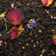 Чорний ароматизований чай Чорниця з вершками