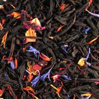Чорний ароматизований чай Персик фламбе