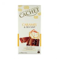 Шоколад молочний CACHET "З карамеллю і морською сіллю" 100 г