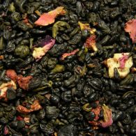 Зелёный ароматизированный чай Земляника со сливками