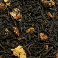 Чорний ароматизований чай Суниця з вершками