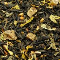 Чорний ароматизований чай Ананас з вершками