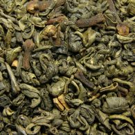Зелёный ароматизированный чай Ганпаудер со специями