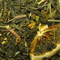 Зелёный ароматизированный чай Лимон Базилик