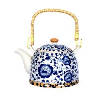 Чайник заварочный керамический "Синяя мальва" 600 мл