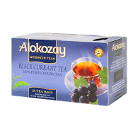 Чай пакетований Alokozay чорний "Смородина" 2 г х 25