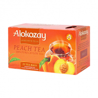 Чай пакетований Alokozay чорний "Персик" 2 г х 25