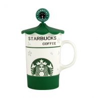 Кружка с крышкой "Starbucks" (карусель) 480 мл