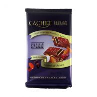 Шоколад молочный CACHET "С миндалем и изюмом" 300 г