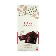 Шоколад черный CACHET «Dark Сhocolate» 57% какао 100 г