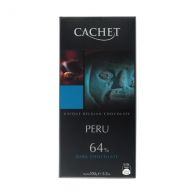 Шоколад черный CACHET «Peru» 64% какао 100 г