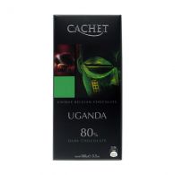 Шоколад чорний CACHET «Uganda» 80% какао 100 г