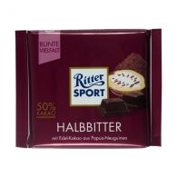 Шоколад черный Ritter sport 50% какао 100 г