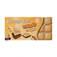 Шоколад молочно-білий Schogеtten "Trilogia" з карамеллю 100 г