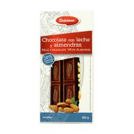 Шоколад молочный "Dulcinea" с миндалем 200 г