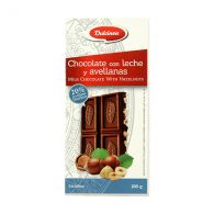 Шоколад молочний "Dulcinea" з лісовими горіхами 200 г