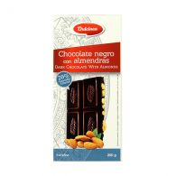 Шоколад черный "Dulcinea" с миндалем 200 г