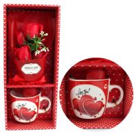 Подарунковий набір "Love" (букет троянд в чашці) 340 мл. Зображення №2