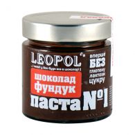 Фундукова паста Шоколад чорний "Leopol" 200 г