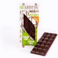 Шоколад чорний "Leopol" кероб класичний (без цукру) 95 г