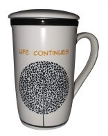 Чашка заварювальна з ситом  "Життя продовжується"  35O мл . Зображення №3
