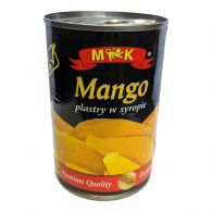 Манго консервонане МК ж/б mango MK w lekkim syropie 425g/230g