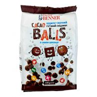 Сухий сніданок Доктор Беннер шоколадні кульки Doctor Benner balls chocolate 150g