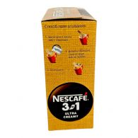 Nescafe 3в1 Creamy кавова суміш  картонна коробка 20 стіків / 13 гр . Зображення №3