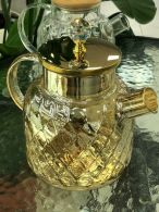 Чайник скляний "Бурштиновий Ромбус" 1500 мл. Зображення №2