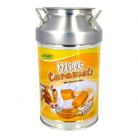 Цукерки бідончик (копілка) з ірисками Вугі Woogie milk caramels 250g